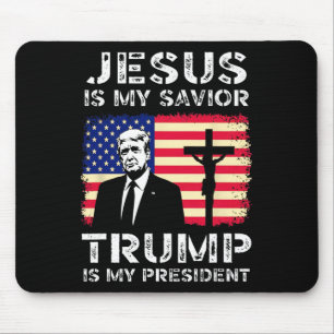 Jezus is mijn redder Trump is mijn President Trump Muismat