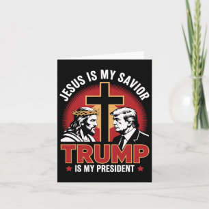 Jezus is mijn Redder Trump is mijn President voor Kaart