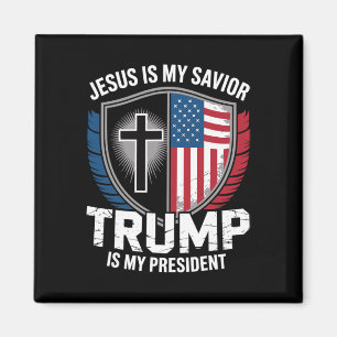 Jezus is mijn Redder Trump is mijn President voor Magneet