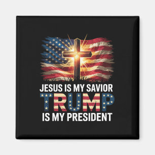 Jezus is mijn Redder Trump is mijn President voor Magneet