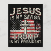 Jezus is mijn redder Trump mijn President Amerikaa (Achterkant)
