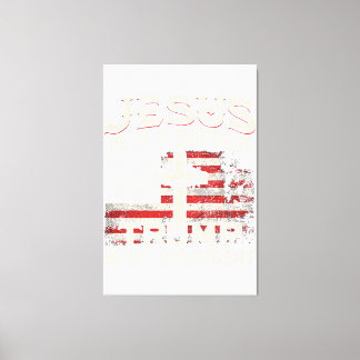 Jezus is mijn redder Trump mijn President Amerikaa Canvas Afdruk