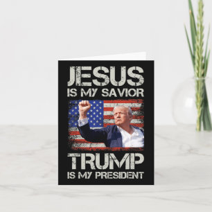 Jezus is mijn redder Trump mijn President Amerikaa Kaart