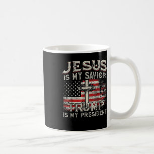 Jezus is mijn redder Trump mijn President Amerikaa Koffiemok