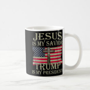 Jezus is mijn redder Trump mijn President Amerikaa Koffiemok