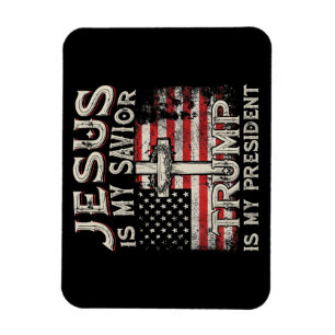 Jezus is mijn redder Trump mijn President Amerikaa Magneet