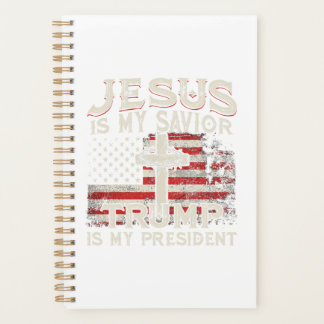 Jezus is mijn redder Trump mijn President Amerikaa Planner