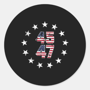 Jezus is mijn redder Trump mijn President Amerikaa Ronde Sticker