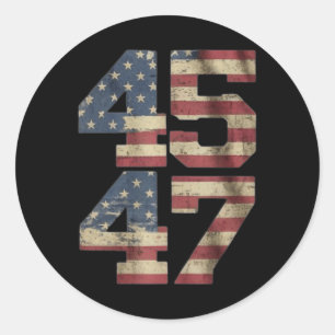 Jezus is mijn redder Trump mijn President Amerikaa Ronde Sticker
