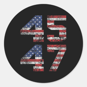 Jezus is mijn redder Trump mijn President Amerikaa Ronde Sticker