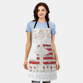 Jezus is mijn redder Trump mijn President Amerikaa Schort (Gedragen)