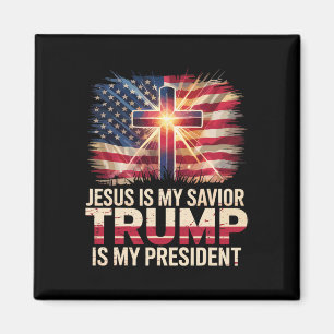 Jezus is mijn redder Trump mijn President Christel Magneet
