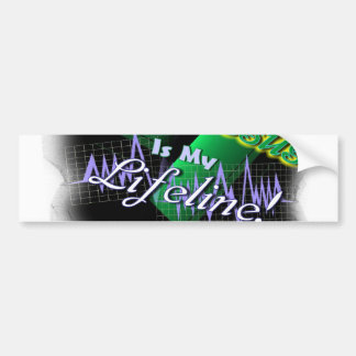 Jezus is mijn reddingslijn. bumpersticker