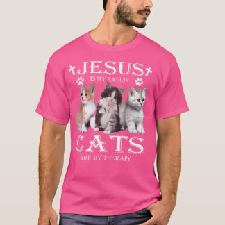 Jezus is mijn reddingspatronen zijn mijn therapeut t-shirt