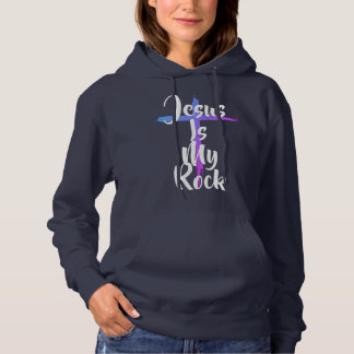 Jezus is mijn rots en dat is hoe ik omga hoodie
