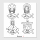 Jezus is mijn Salvation setsticker Sticker (Vel)