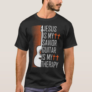 Jezus is mijn Savior Guitar is mijn Christelijke t T-shirt