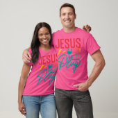 Jezus is mijn stekker - Grappig Christelijk geloof T-shirt (Unisex)