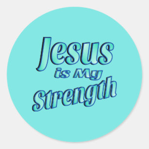 Jezus is mijn sterke Stickers