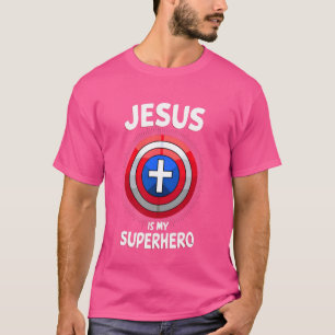 Jezus is mijn superheld Christelijke Godsdienst Co T-shirt