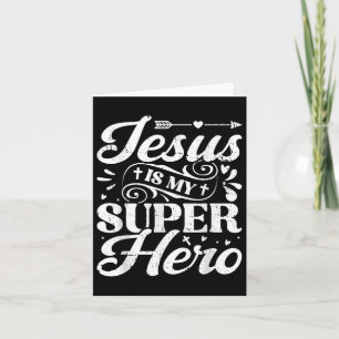 Jezus is mijn superheld - Christelijke religie Kaart