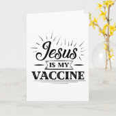 Jezus is mijn vaccin kaart (Gele Bloem)