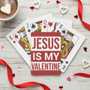 Jezus is mijn Valentijn Christelijk geloof Pokerkaarten