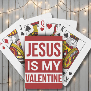 Jezus is mijn Valentijn Christelijk geloof Pokerkaarten