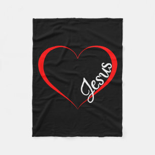 Jezus is mijn Valentijn Kerstcadeau voor Valentijn Fleece Deken
