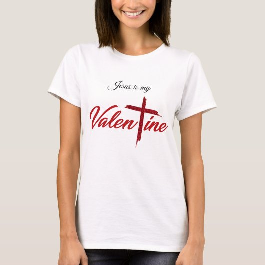 Jezus is mijn Valentijn T-shirt (Voorkant)