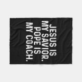 Jezus is mijn Verlosser2 Fleece Deken (Voorkant (Horizontaal))