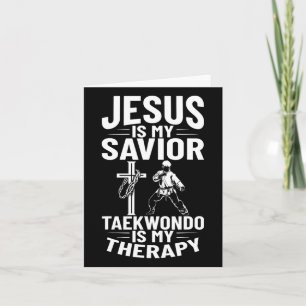 Jezus is mijn Verlosser Christelijk Karate Taekwon Kaart