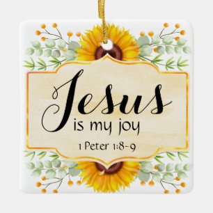 Jezus is mijn vreugde keramisch ornament
