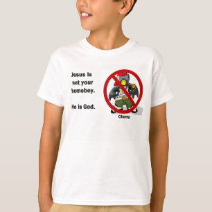 Jezus is NIET je huisjongen. Kinder T-shirt