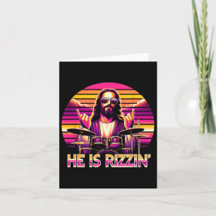 Jezus Is Opgestaan Hij Is Grappig Rizzend Christel Kaart