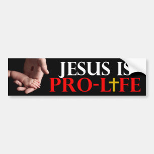 Jezus is pro-leven bumpersticker