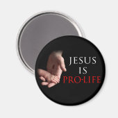 Jezus is pro-leven magneet (Voorkant / Achterkant)