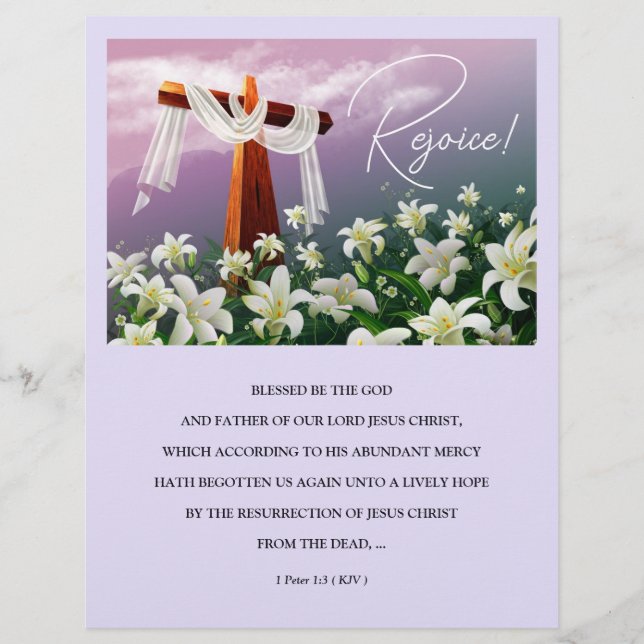 Jezus is Risen! Bulletins van de paaskerk (Voorkant)