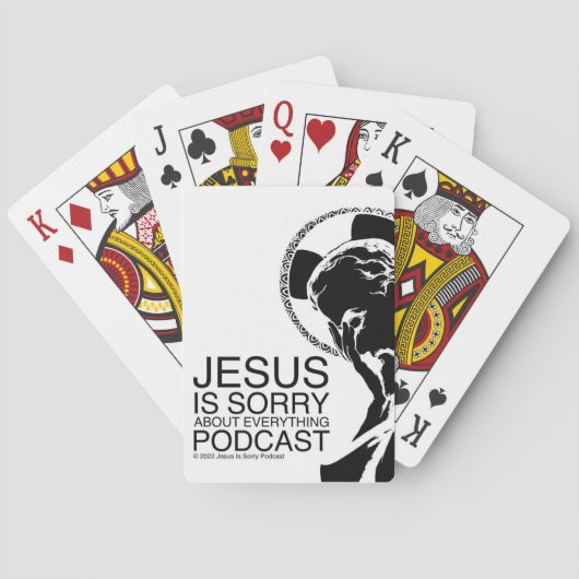 Jezus is sorry podcast spelen kaarten (Achterkant)