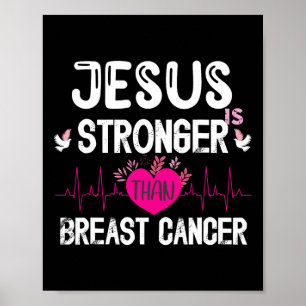 Jezus is sterker dan Christelijke borstkanker Poster