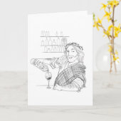 Jezus is uw barman wenskaart kaart (Gele Bloem)