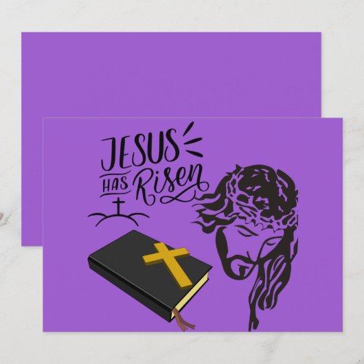 Jezus is verrezen kaart (Voorkant / Achterkant)