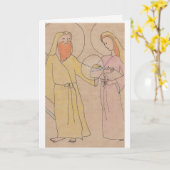 Jezus Jozef en Maria Kaart (Gele Bloem)