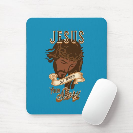 Jezus kan je verhaal herschrijven muismat (Met muis)