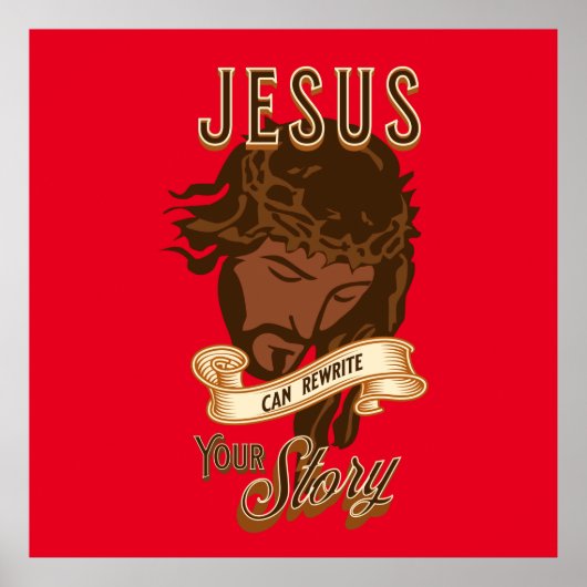Jezus kan je verhaal herschrijven poster (Voorkant)
