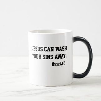 Jezus kan je zonden wegwassen. magische mok