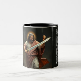 Jezus keert terug met een tweetonige Mok