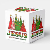 Jezus kerstbomen bedankdoosjes (Achterkant)