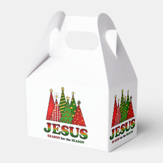 Jezus kerstbomen bedankdoosjes