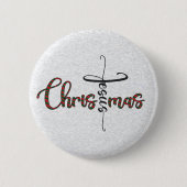 Jezus kerstButton Ronde Button 5,7 Cm (Voorkant)